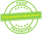 Face Favorites Chiropractors Monument green badge.png